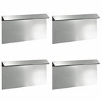 vidaXL Schneckenzaun 4 pcs Silber 50 x 3,5 x 25 cm Verzinkter Stahl