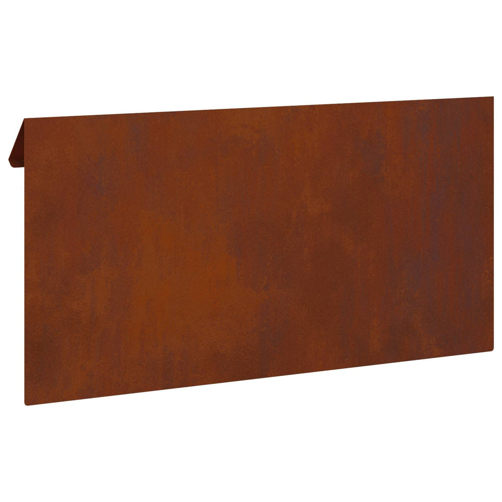 vidaXL Schneckenzaun Rostig 50 x 3,5 x 25 cm Wetterfeststahl