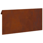 vidaXL Schneckenzaun Rostig 50 x 3,5 x 25 cm Wetterfeststahl