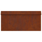 vidaXL Schneckenzaun Rostig 50 x 3,5 x 25 cm Wetterfeststahl