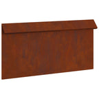 vidaXL Schneckenzaun 4 pcs Rostig 50 x 3,5 x 25 cm Wetterfeststahl