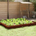 vidaXL Schneckenzaun 16 pcs Rostig 50 x 3,5 x 25 cm Wetterfeststahl