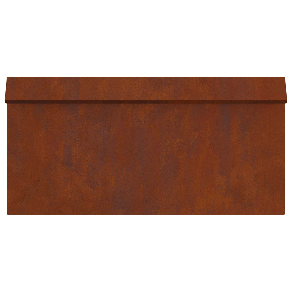 vidaXL Schneckenzaun 16 pcs Rostig 50 x 3,5 x 25 cm Wetterfeststahl