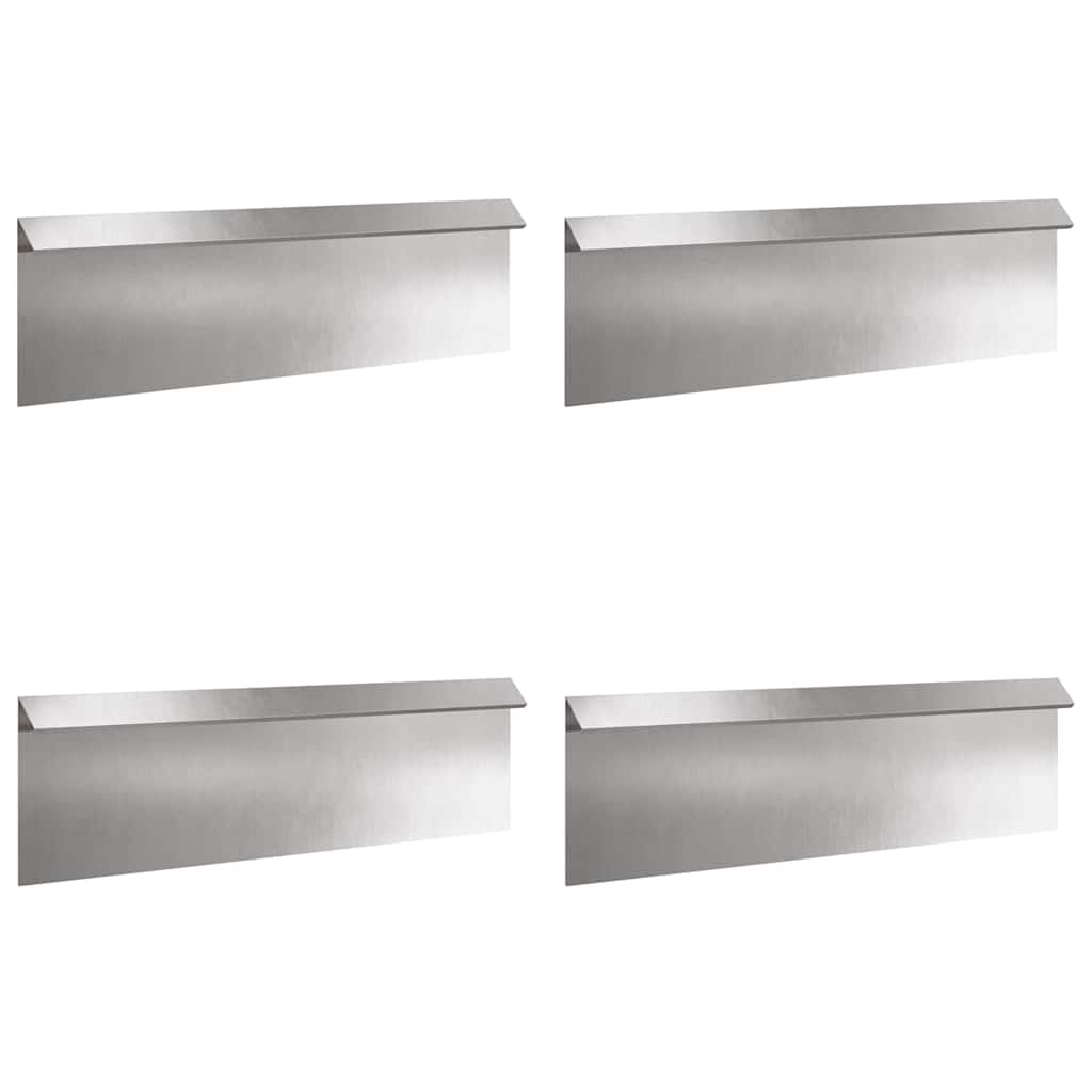 vidaXL Schneckenzauns 8 pcs Silber Edelstahl