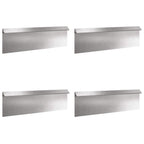 vidaXL Schneckenzauns 8 pcs Silber Edelstahl
