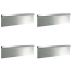 vidaXL Schneckenzauns 8 pcs Silber Verzinkter Stahl