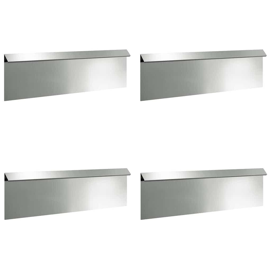vidaXL Schneckenzauns 8 pcs Silber Verzinkter Stahl