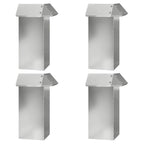 vidaXL Schneckenzauns 8 pcs Silber Verzinkter Stahl