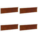 vidaXL Schneckenzauns 8 pcs Rostig Wetterfeststahl