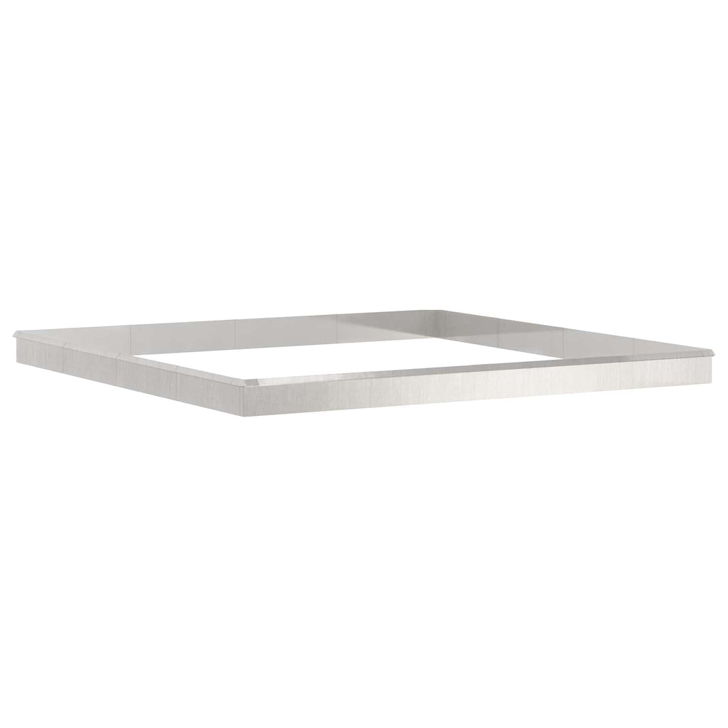 vidaXL Schneckenzauns 20 pcs Silber Edelstahl