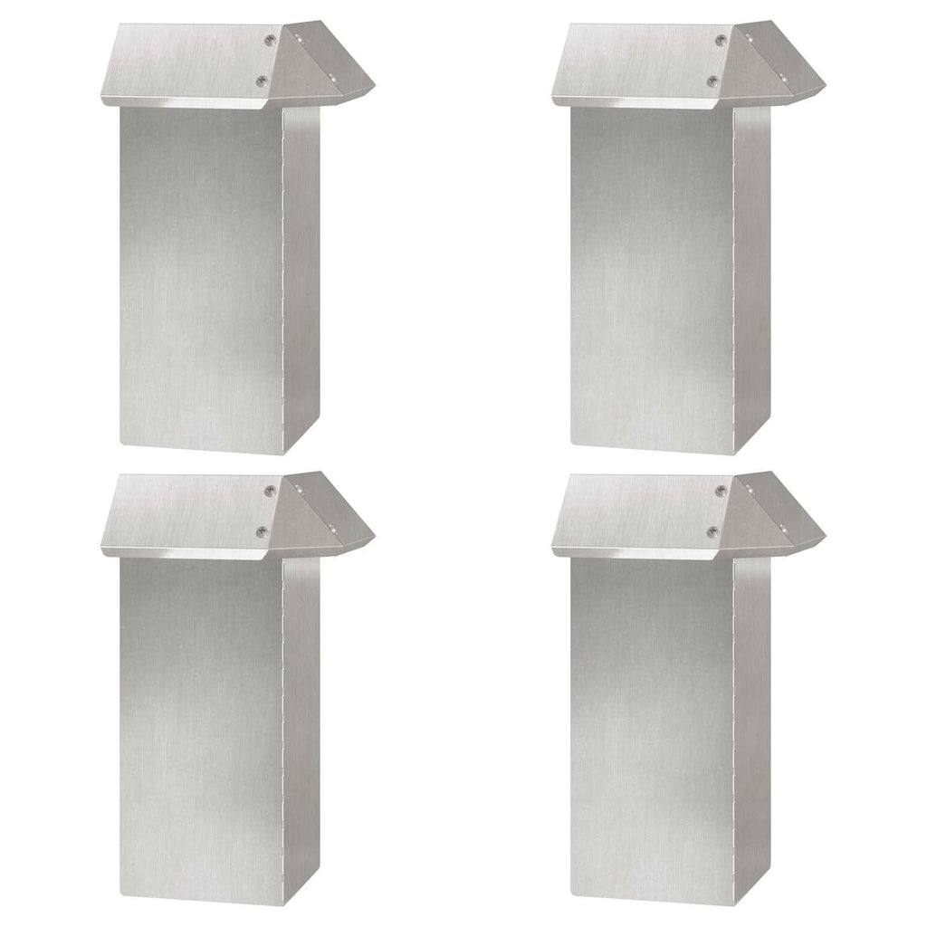 vidaXL Schneckenzauns 20 pcs Silber Edelstahl