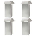 vidaXL Schneckenzauns 20 pcs Silber Edelstahl