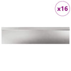 vidaXL Schneckenzauns 20 pcs Silber Edelstahl
