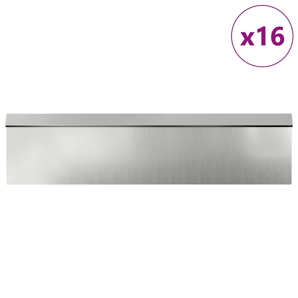 vidaXL Schneckenzauns 20 pcs Silber Verzinkter Stahl