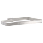 vidaXL Schneckenzauns 16 pcs Silber Edelstahl
