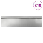 vidaXL Schneckenzauns 16 pcs Silber Verzinkter Stahl