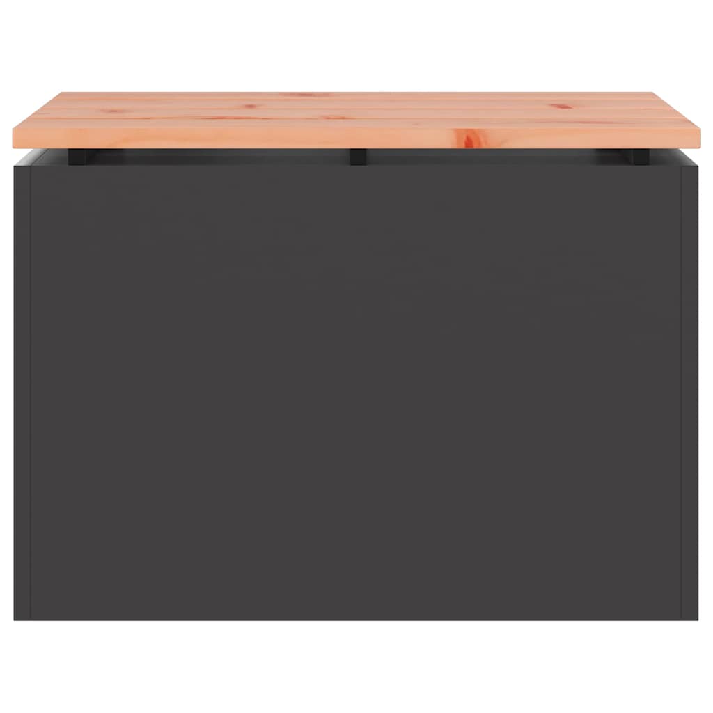 vidaXL Gartenbank Schwarz 60 x 40 x 43 cm