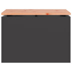 vidaXL Gartenbank Schwarz 60 x 40 x 43 cm