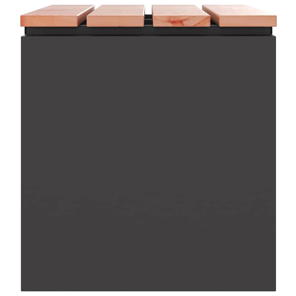 vidaXL Gartenbank Schwarz 60 x 40 x 43 cm
