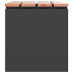 vidaXL Gartenbank Schwarz 60 x 40 x 43 cm