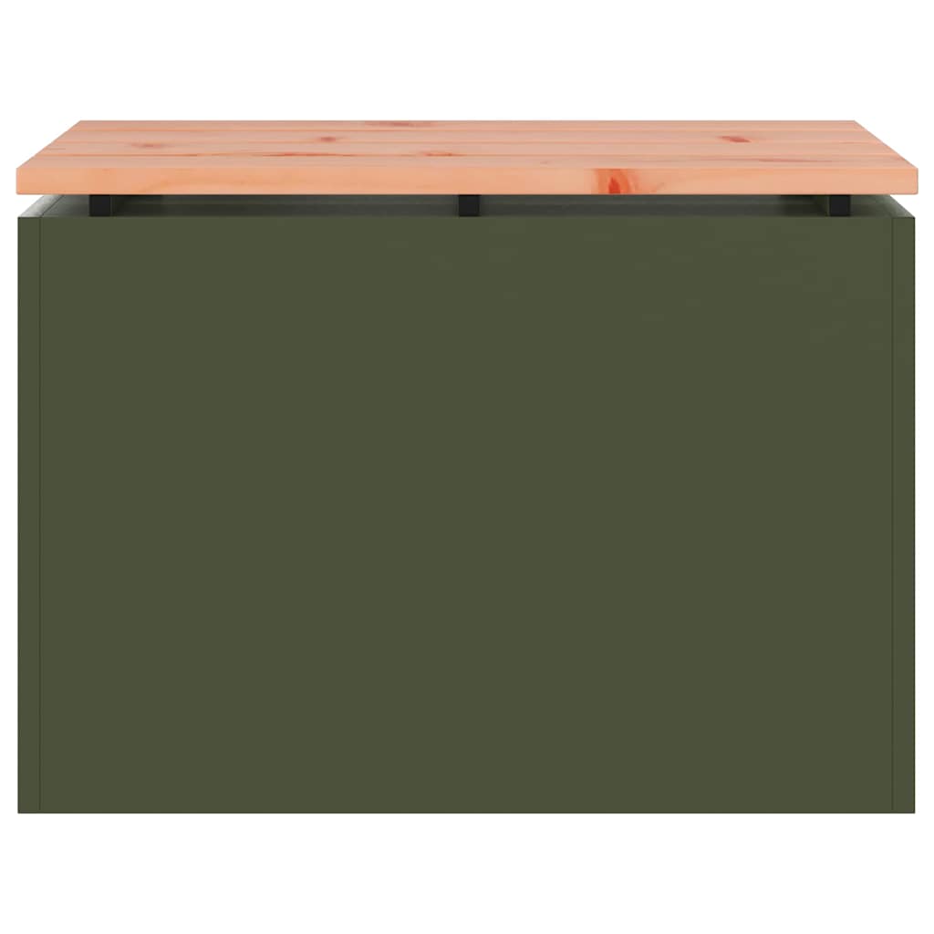 vidaXL Gartenbank Olive Grün 60 x 40 x 43 cm