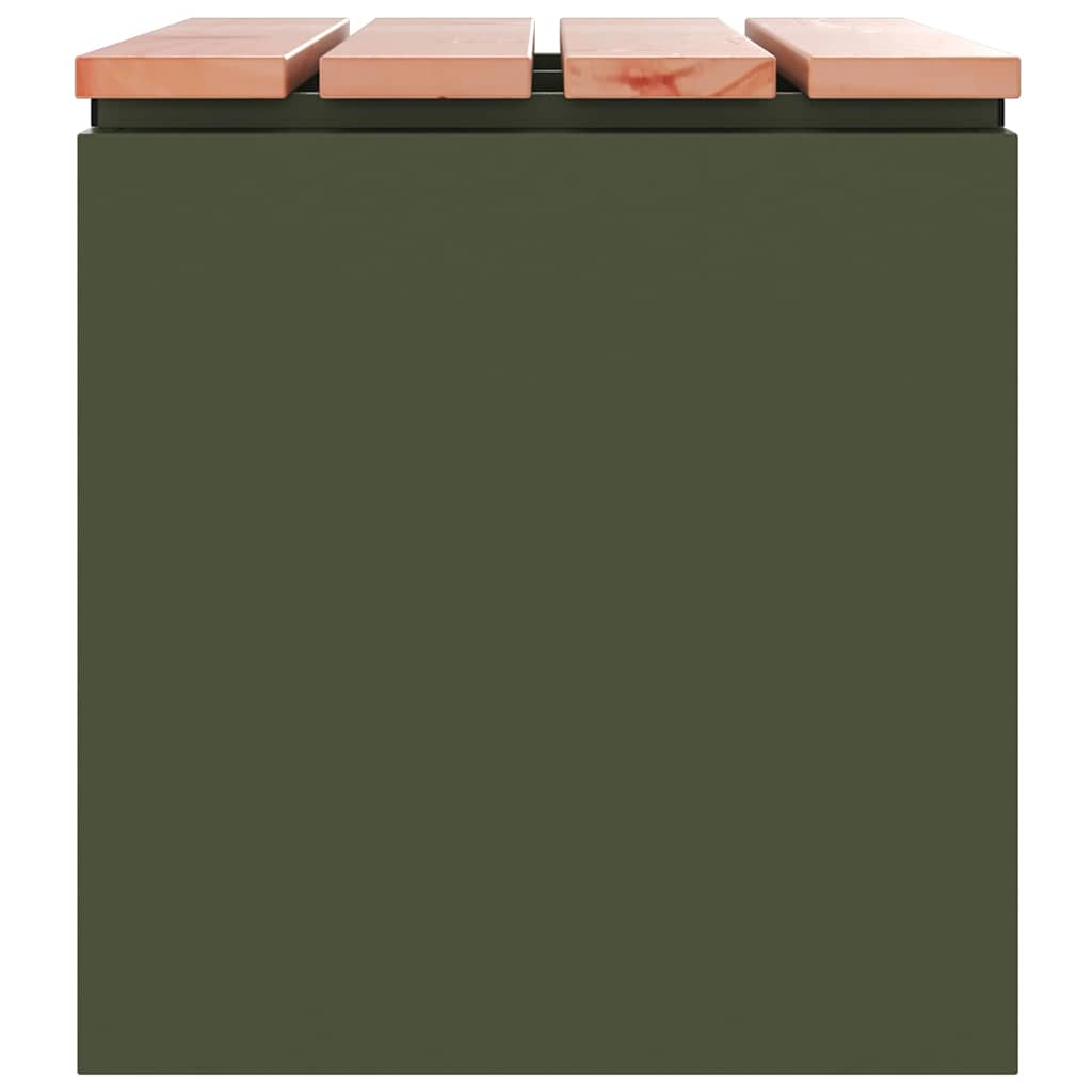 vidaXL Gartenbank Olive Grün 60 x 40 x 43 cm