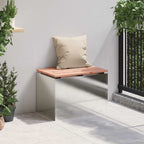 vidaXL Gartenbank Edelstahl 60 x 40 x 43 cm