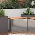 vidaXL Gartenbank Verzinkter Stahl 60 x 40 x 43 cm