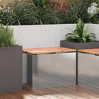 vidaXL Gartenbank Verzinkter Stahl 60 x 40 x 43 cm
