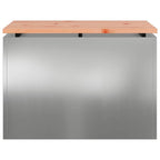 vidaXL Gartenbank Verzinkter Stahl 60 x 40 x 43 cm