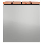 vidaXL Gartenbank Verzinkter Stahl 60 x 40 x 43 cm