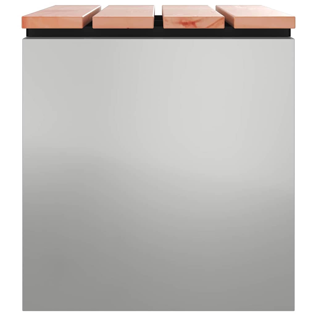 vidaXL Gartenbank Verzinkter Stahl 60 x 40 x 43 cm
