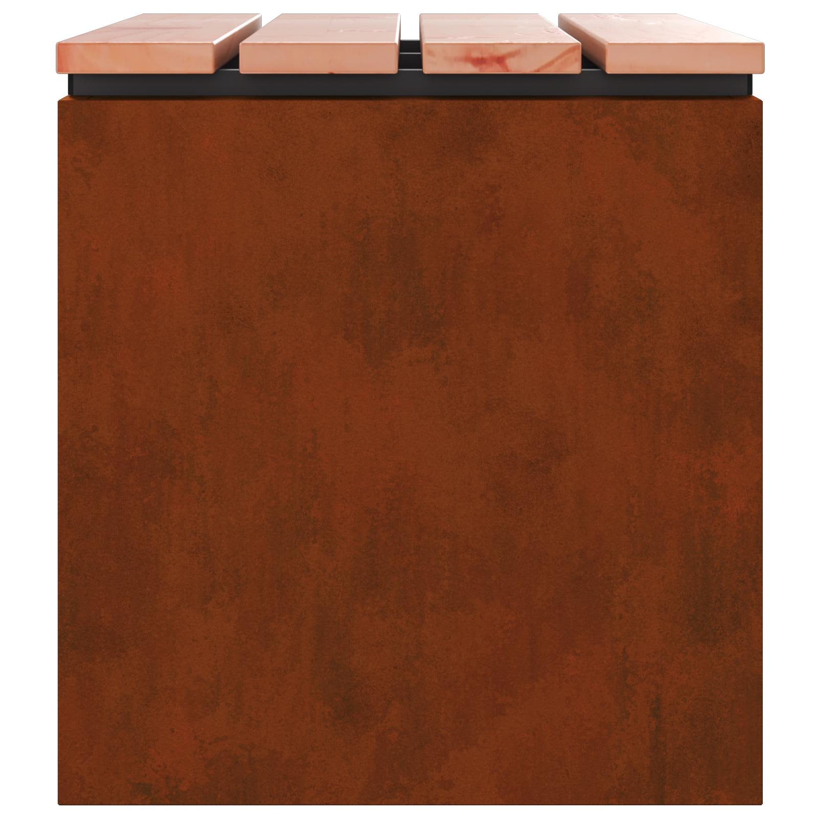 vidaXL Gartenbank Wetterfeststahl 60 x 40 x 43 cm