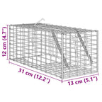 vidaXL Tierfalle Grün 31 x 13 x 12cm Stahl