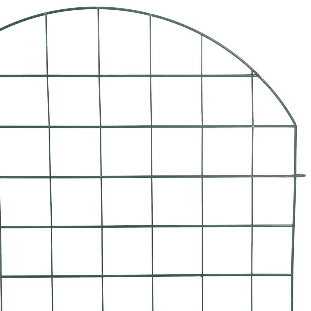 vidaXL Teichzaun Set 8 pcs Grün 50 x 80 cm Stahl
