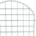 vidaXL Teichzaun Set 8 pcs Grün 50 x 80 cm Stahl