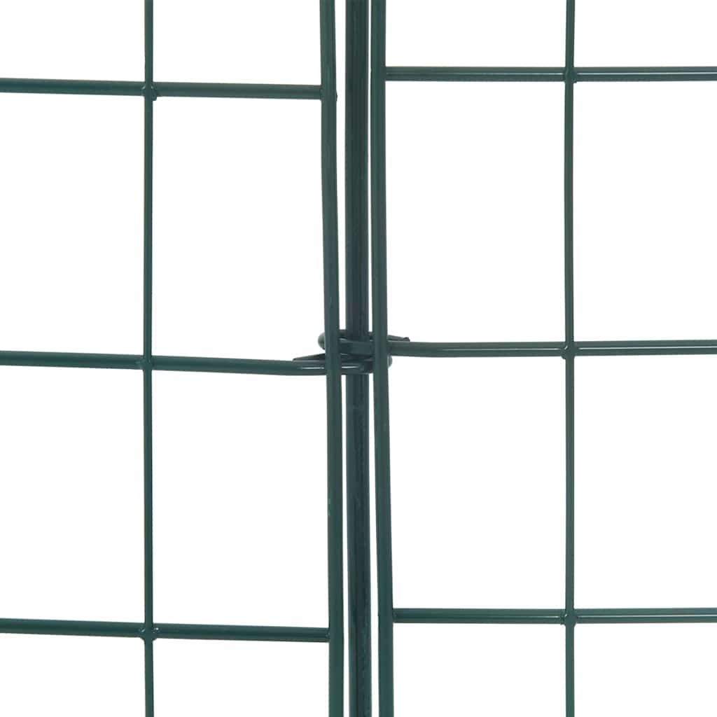 vidaXL Teichzaun Set 8 pcs Grün 50 x 80 cm Stahl