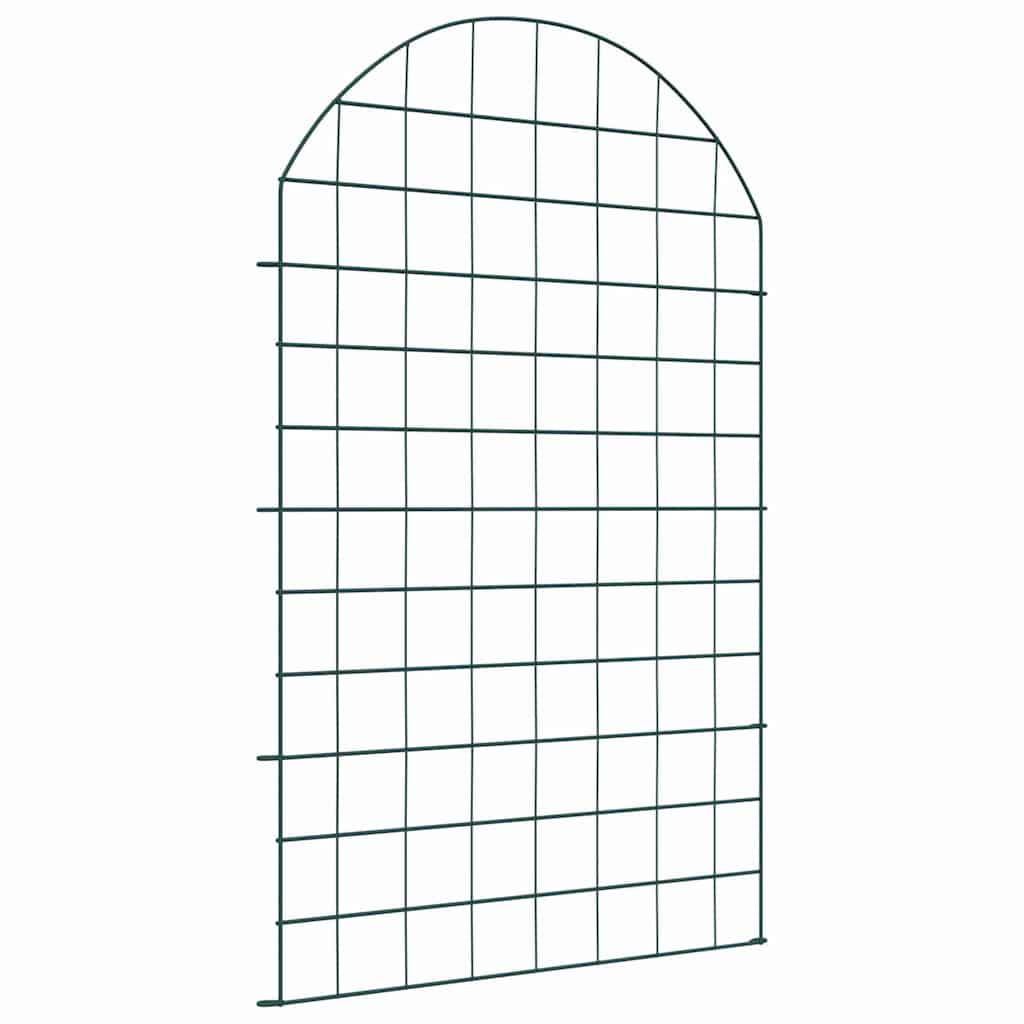 vidaXL Teichzaun Set 8 pcs Grün 50 x 80 cm Stahl