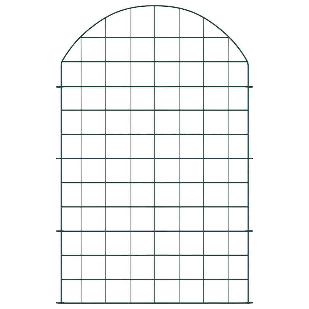 vidaXL Teichzaun Set 8 pcs Grün 50 x 80 cm Stahl