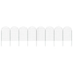 vidaXL Teichzaun Set 8 pcs Grün 50 x 80 cm Stahl