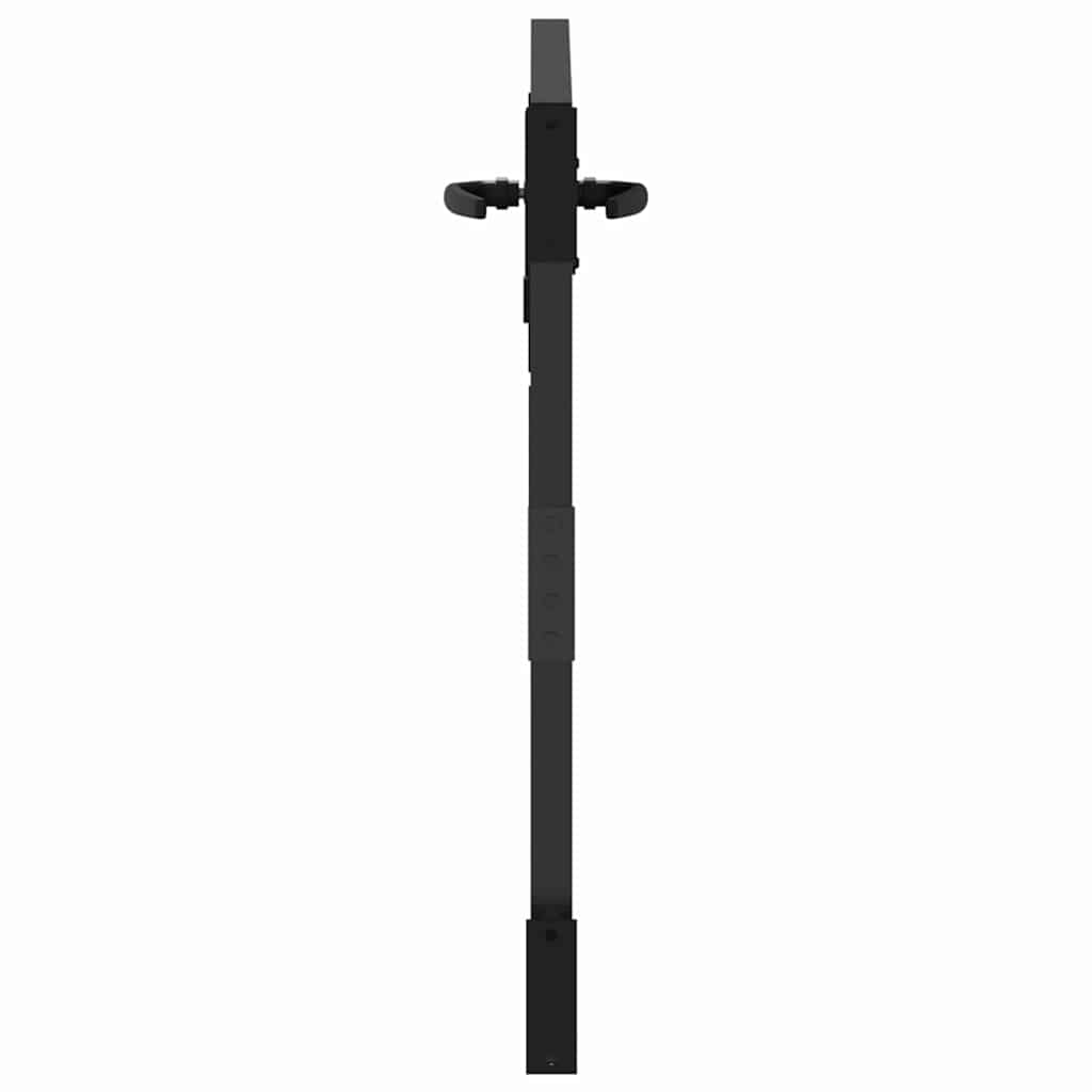 vidaXL Gartentor Schwarz 85 x 100 cm Pulverbeschichteter Stahl
