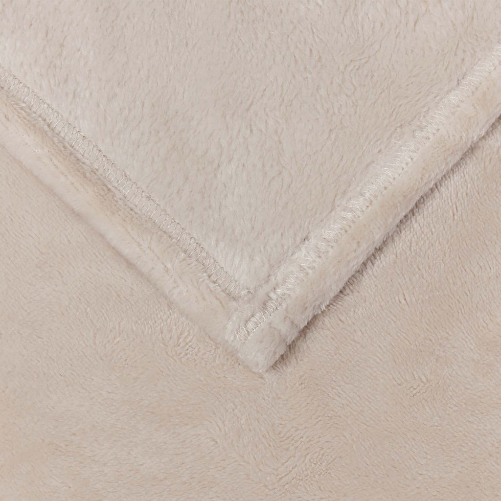 vidaXL Überwurfdecke Beige 130 x 150 cm Fleece