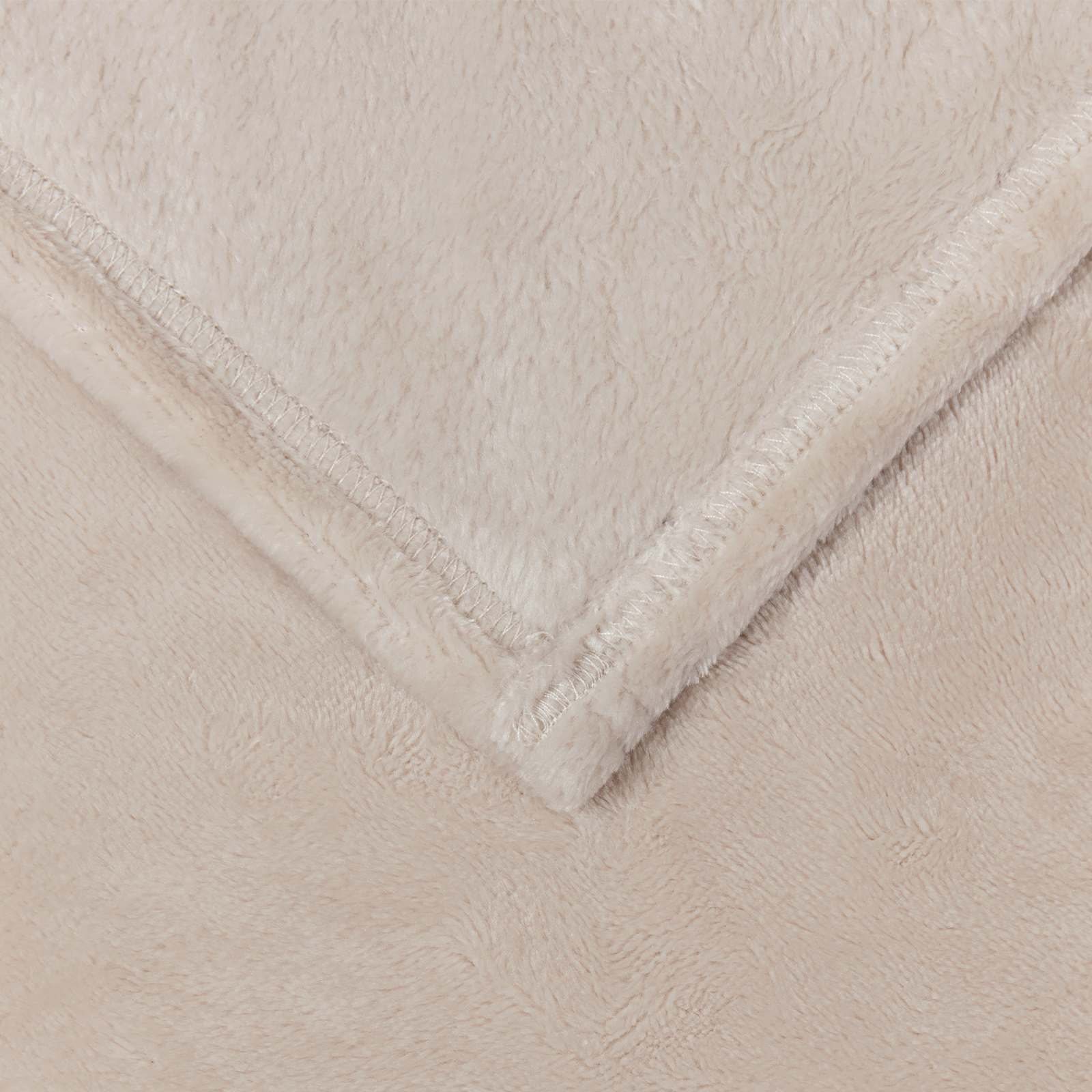 vidaXL Überwurfdecke Beige 130 x 150 cm Fleece