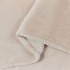vidaXL Überwurfdecke Beige 130 x 150 cm Fleece
