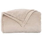 vidaXL Überwurfdecke Beige 130 x 150 cm Fleece