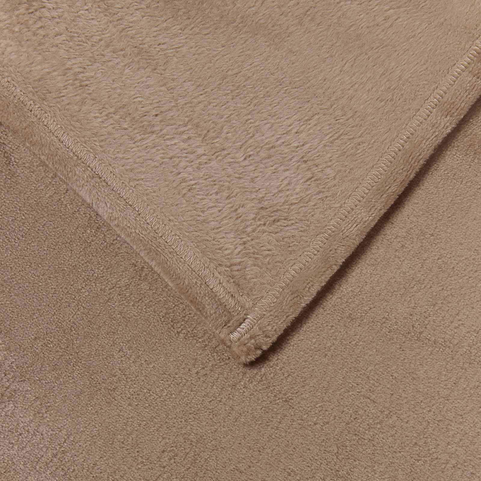 vidaXL Überwurfdecke Kamel 130 x 150 cm Fleece