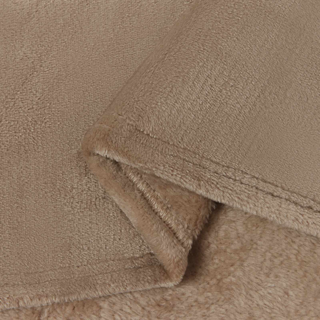 vidaXL Überwurfdecke Kamel 130 x 150 cm Fleece