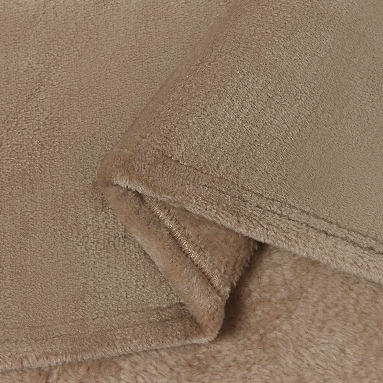 vidaXL Überwurfdecke Kamel 130 x 150 cm Fleece