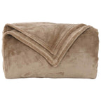 vidaXL Überwurfdecke Kamel 130 x 150 cm Fleece