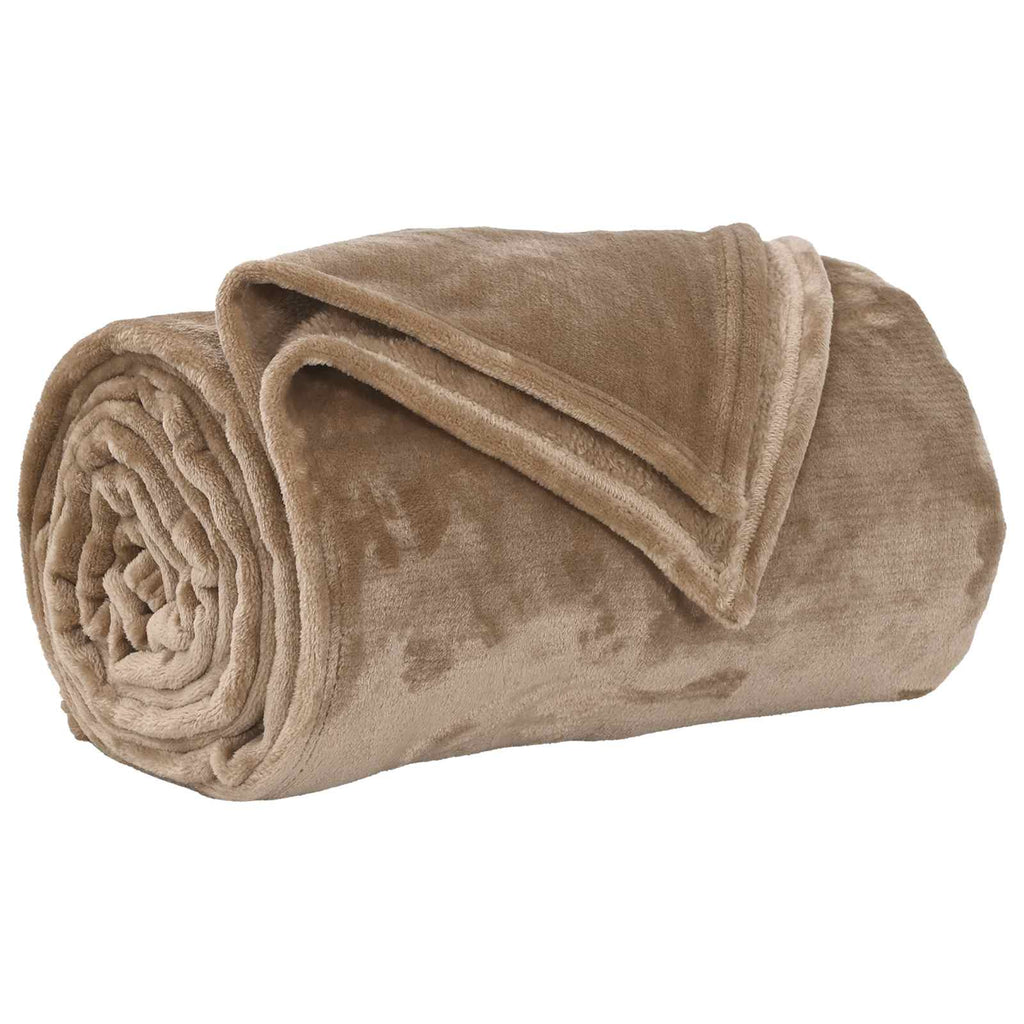 vidaXL Wohndecken 6 pcs Kamel 130 x 150 cm Fleece